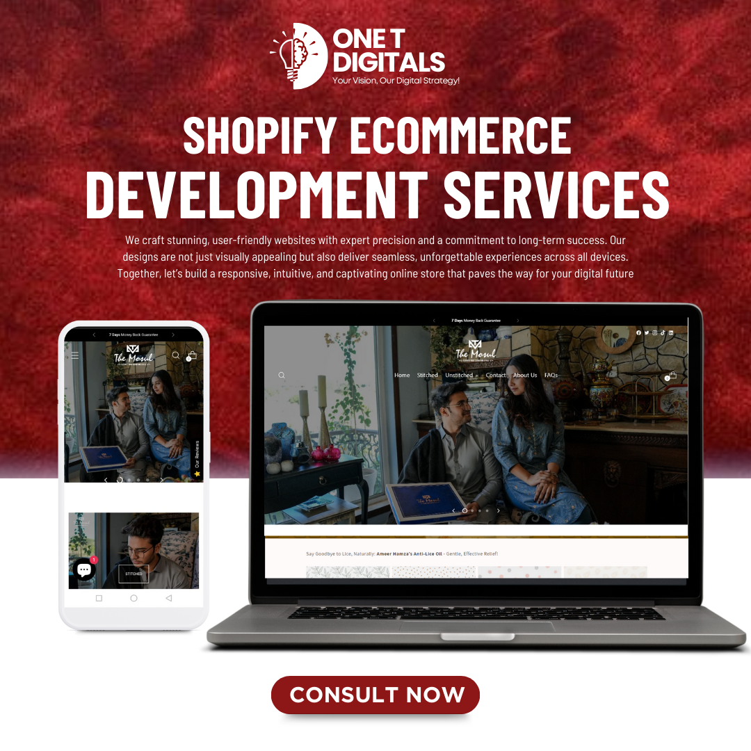 Website development by One T Digital