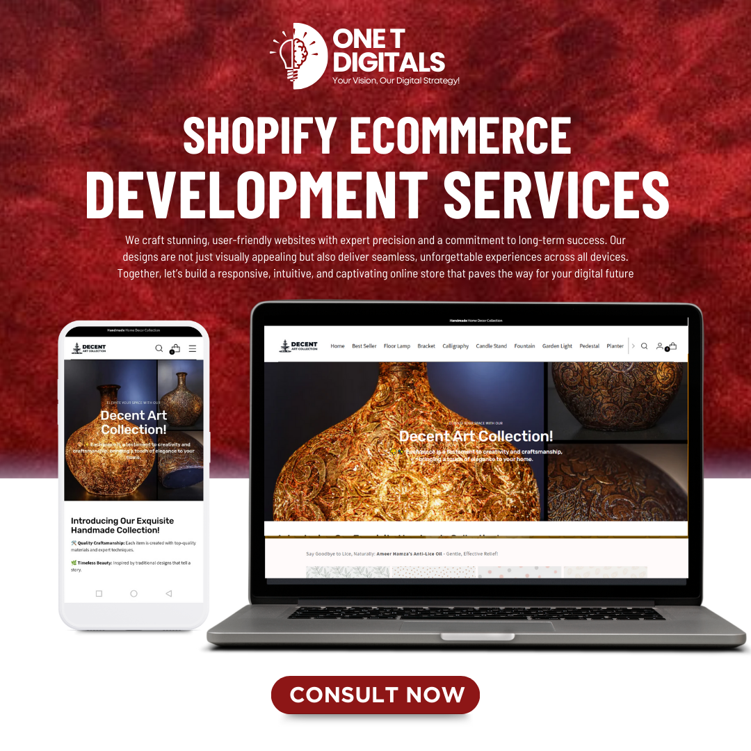 ecommerce website by one t digitals